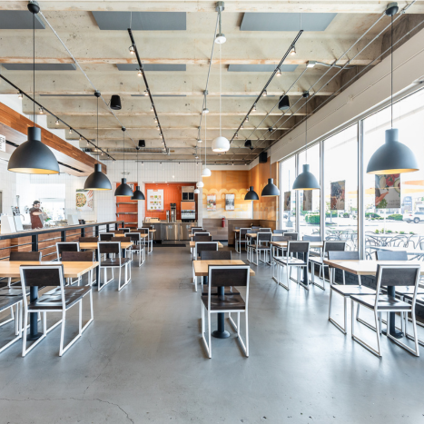 The interior of a Currito restaurant