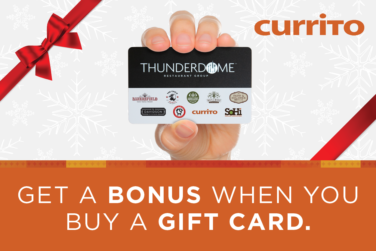 Get a bonus with giftcard purchase
